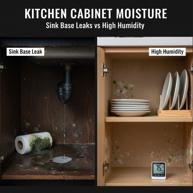 Kitchen Cabinet Moisture: Sink Base Leaks vs High Humidity