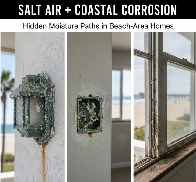 Salt Air + Coastal Corrosion: Hidden Moisture Paths in Beach‑Area Homes