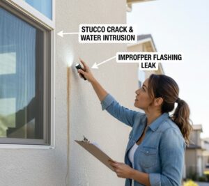 Window & Stucco Leaks: How Moisture Enters Around Openings