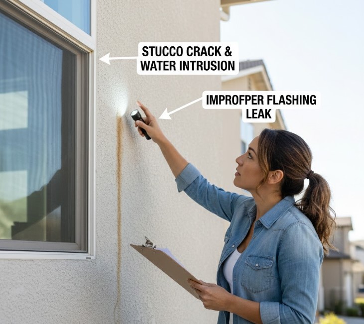 Window & Stucco Leaks: How Moisture Enters Around Openings