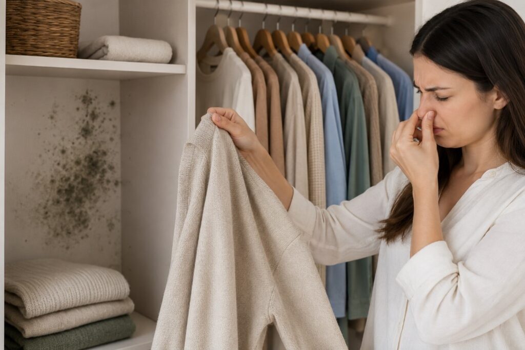 How to Get Rid of Musty Smell on Clothes from Closet